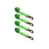 Tie 4 Safe 2" x 10' Wheel Lasso Lift Strap w/ Flat Snap Hook Tow Dolly Green, 4PK TWS21-2510-M3-GR-C-4